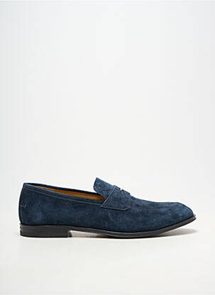 Mocassins tissage suedine talon bas bleu BALLY homme