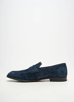 Mocassins tissage suedine talon bas bleu BALLY homme