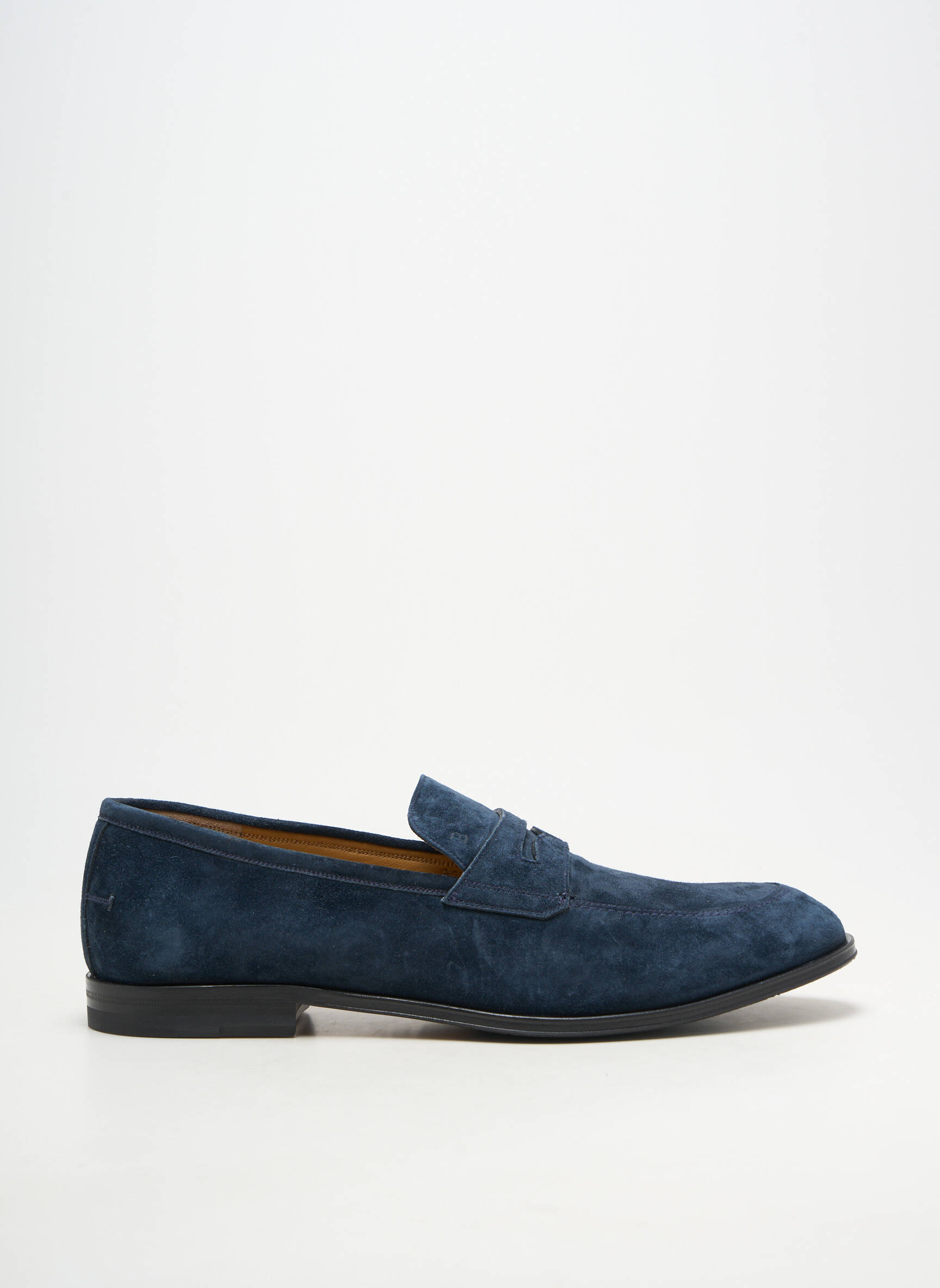 Mocassins tissage suedine talon bas bleu BALLY homme