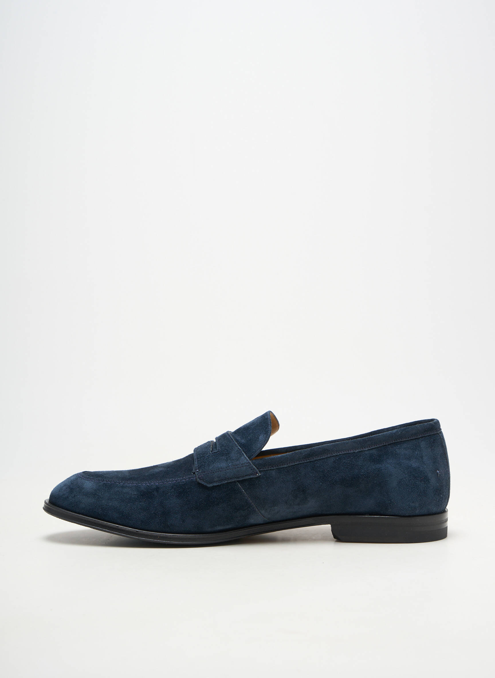 Mocassins tissage suedine talon bas bleu BALLY homme