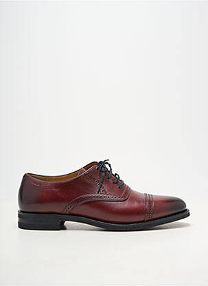 Derbies matière lisse talon bas rouge BALLY homme