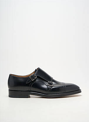 Mocassins matière lisse talon bas noir BALLY homme