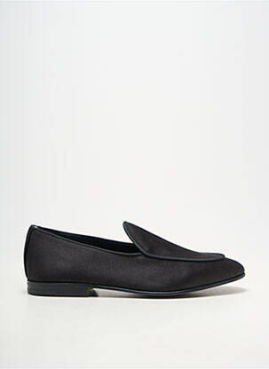 Mocassins tissage satiné talon bas noir BALLY homme