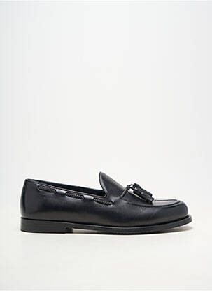 Mocassins matière lisse talon bas noir BALLY homme