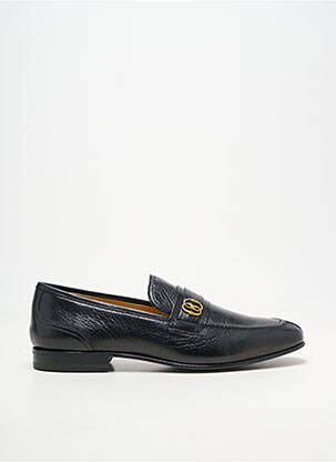Mocassins matière lisse talon bas noir BALLY homme