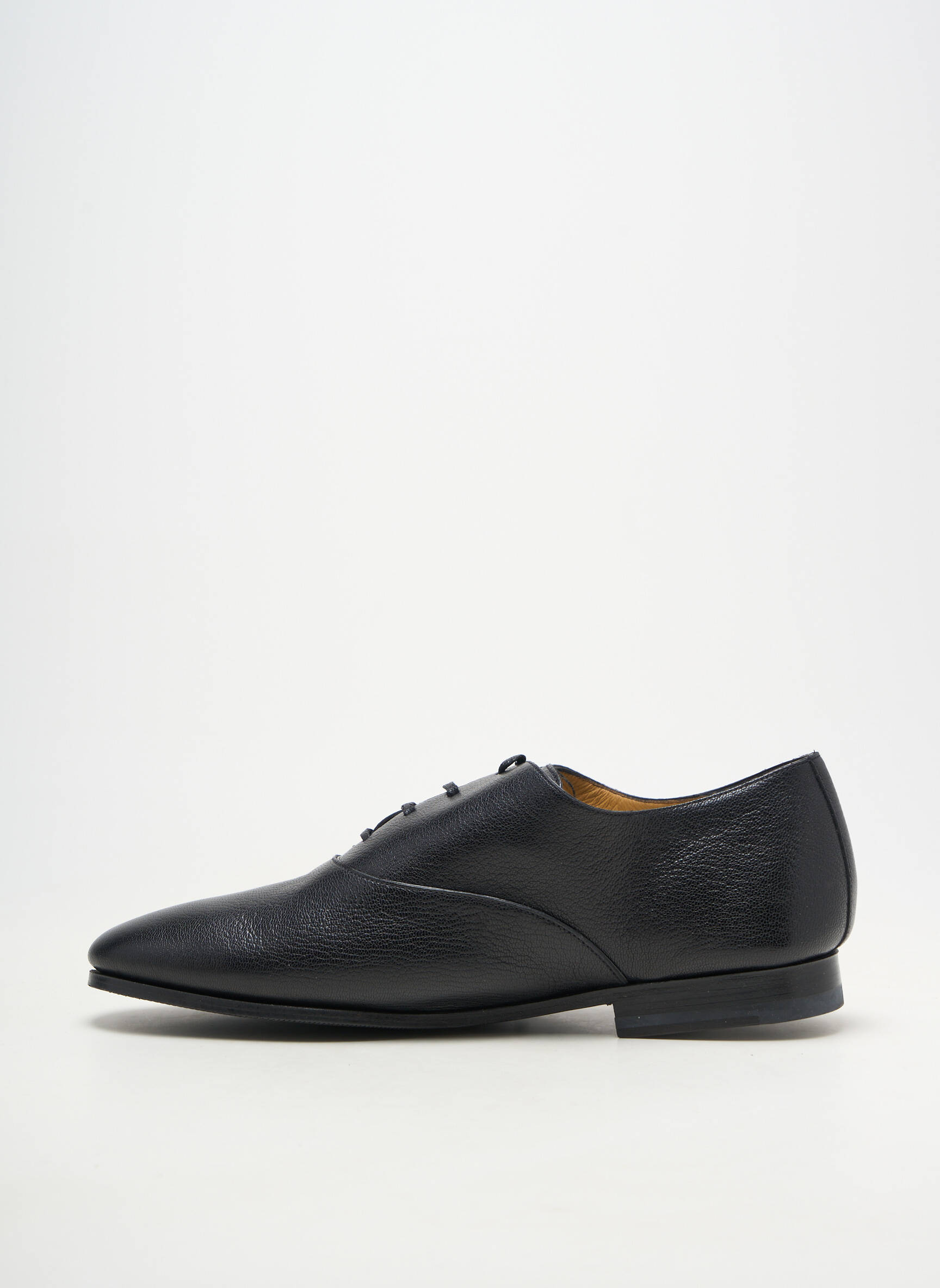 Derbies matière lisse talon bas noir BALLY homme
