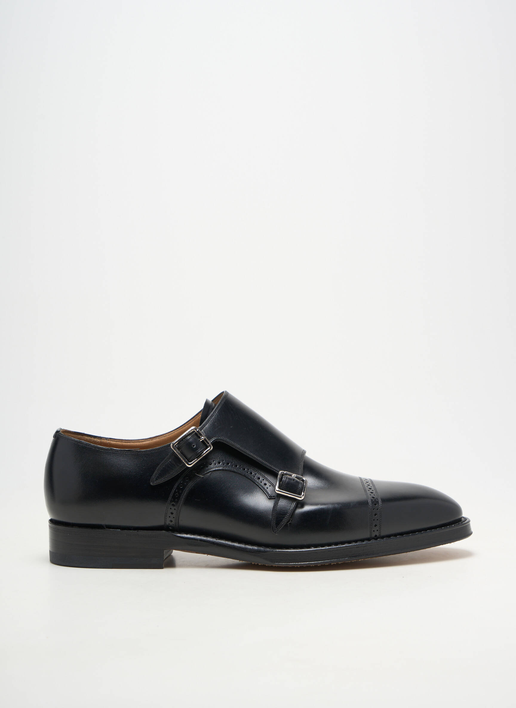 Mocassins matière lisse talon bas noir BALLY homme