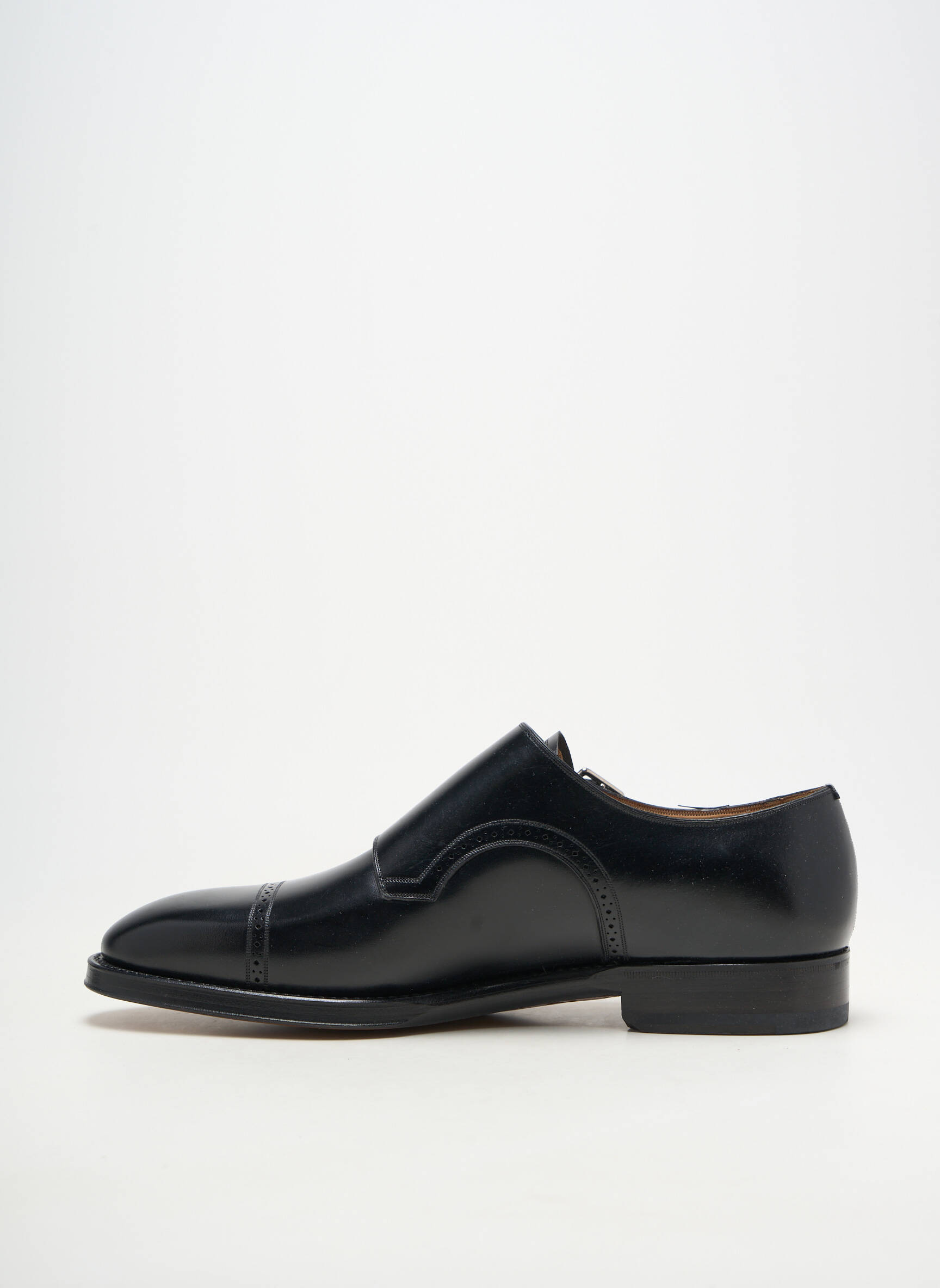 Mocassins matière lisse talon bas noir BALLY homme