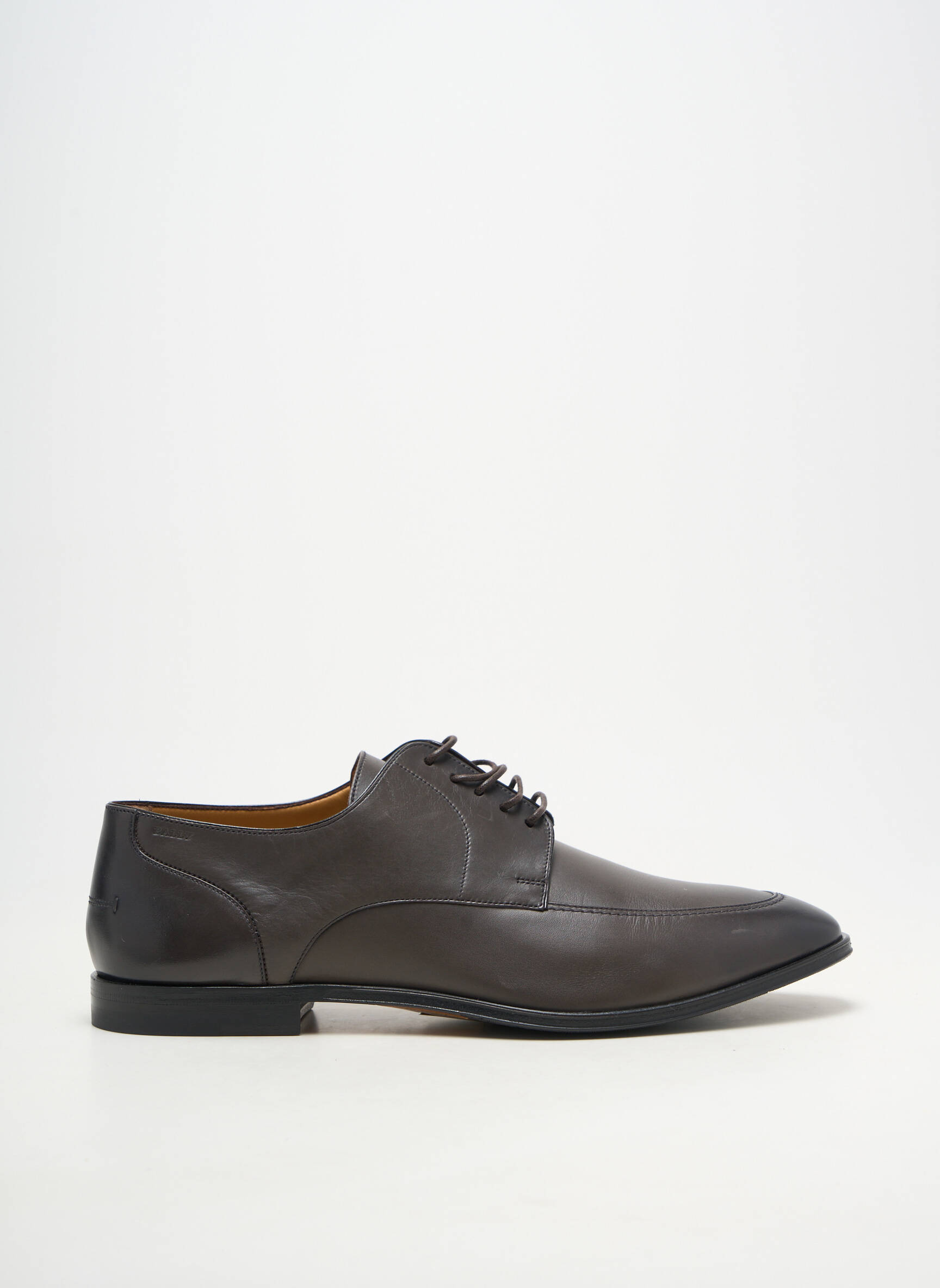 Derbies matière lisse talon bas gris BALLY homme