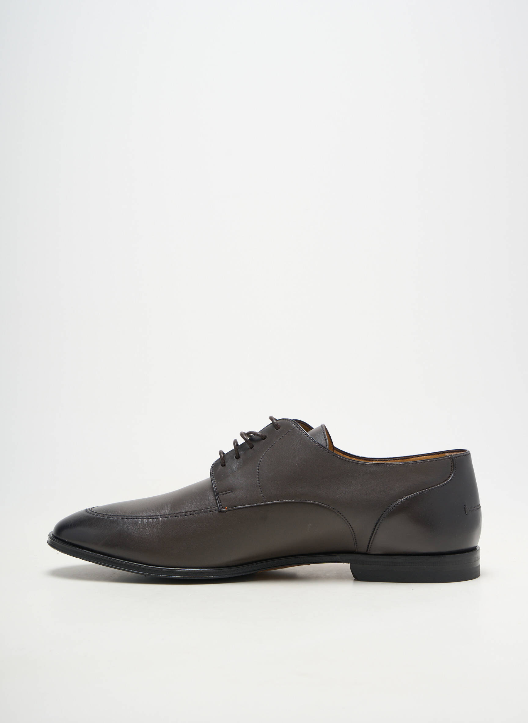 Derbies matière lisse talon bas gris BALLY homme