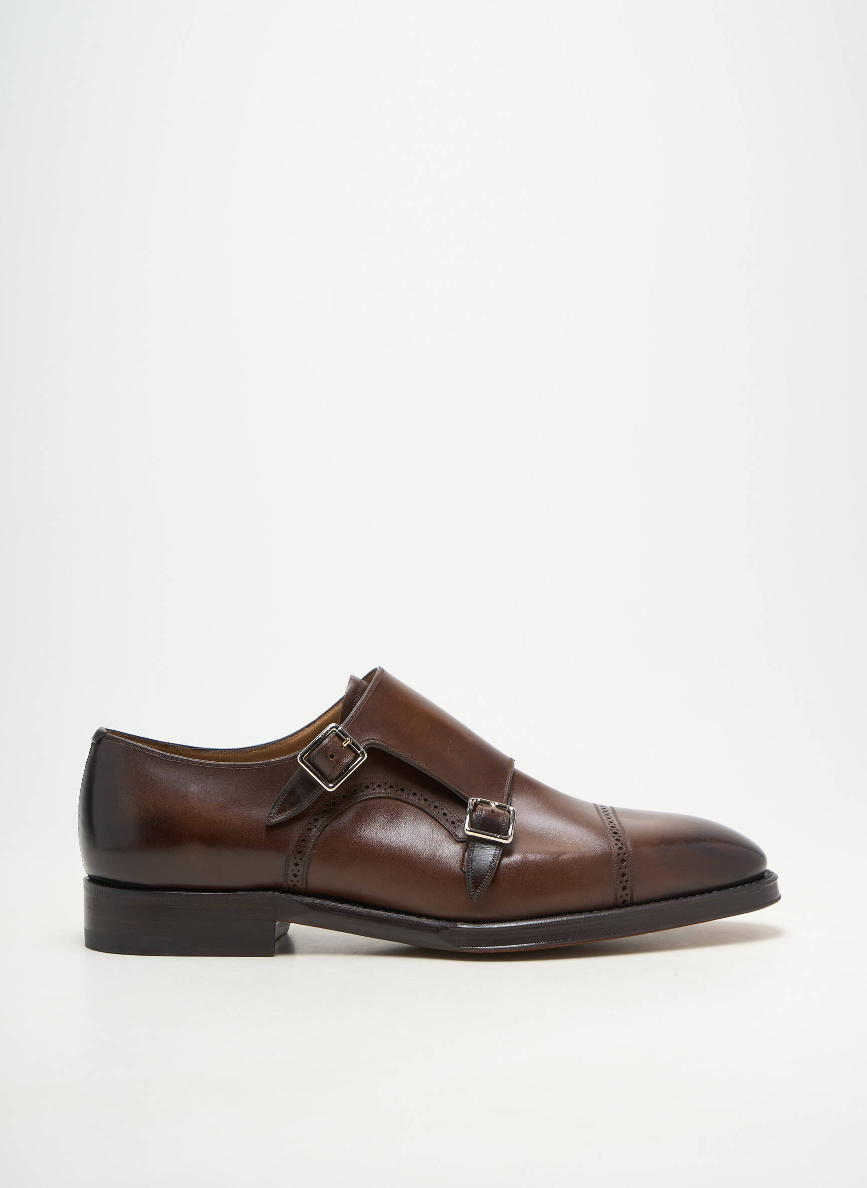 Mocassins matière lisse talon bas marron BALLY homme