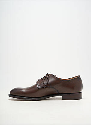 Derbies matière lisse talon bas marron FACONNABLE homme