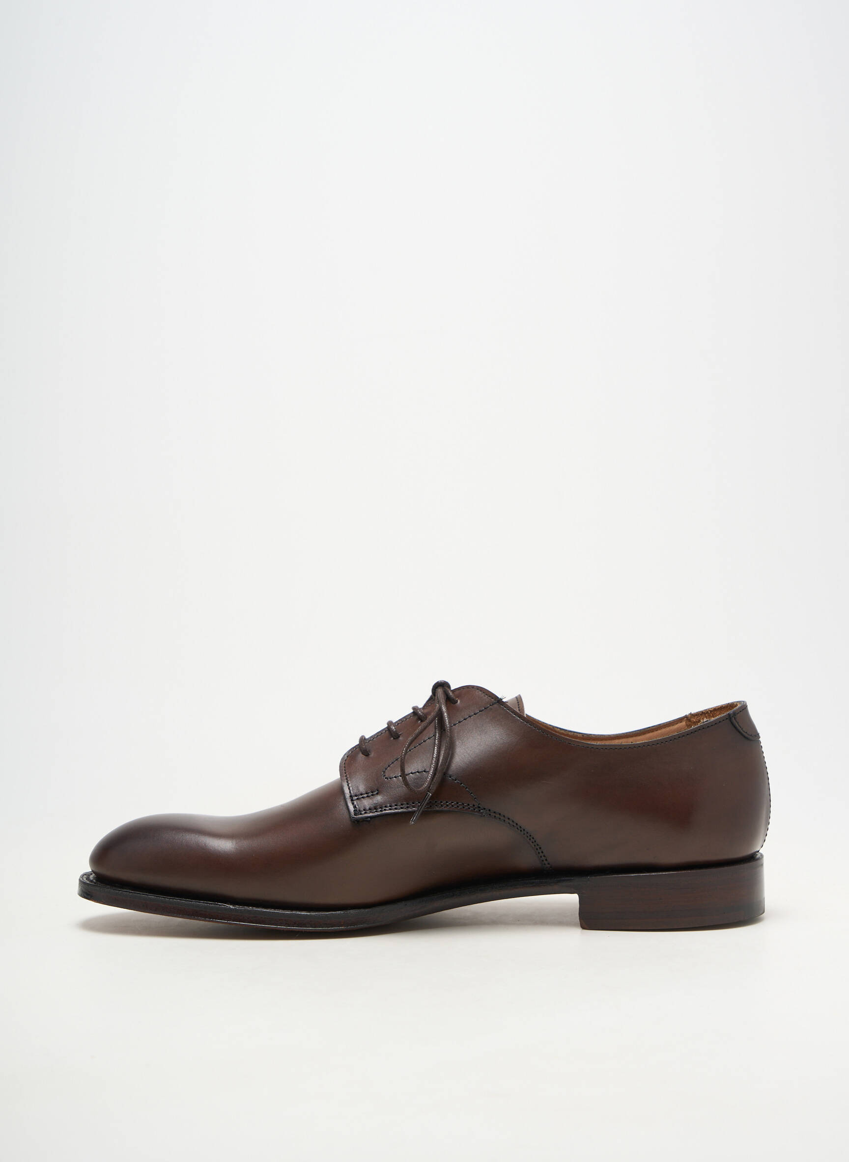 Derbies matière lisse talon bas marron FACONNABLE homme