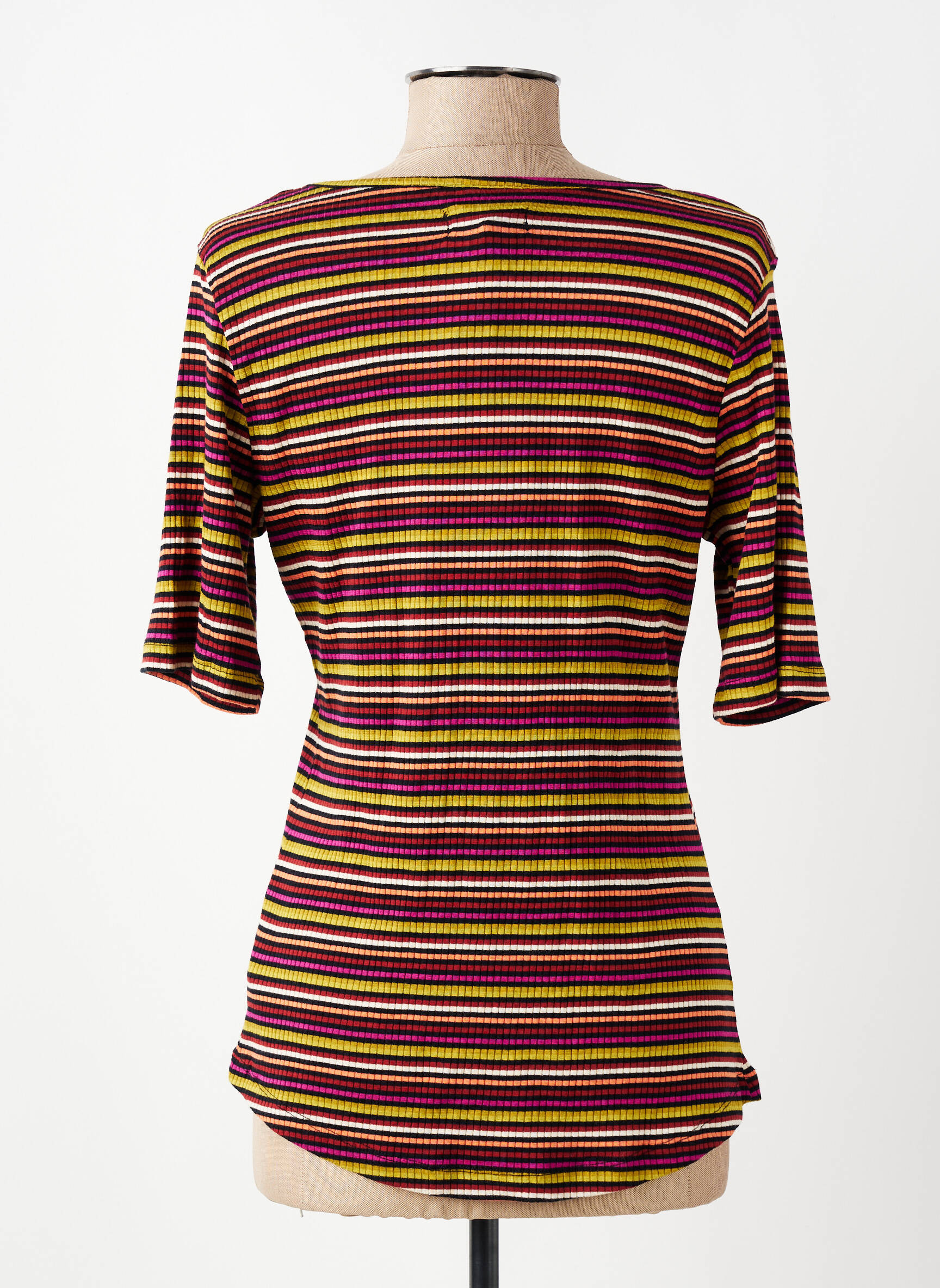 T-shirt col v manches courtes violet KING LOUIE femme