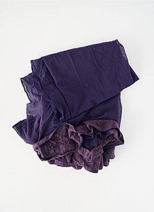 Foulard coutures renforcées violet JEANNE CERISE femme