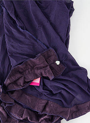 Foulard coutures renforcées violet JEANNE CERISE femme