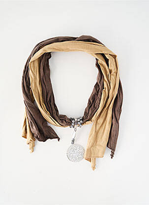 Foulard coutures renforcées marron SURKANA femme