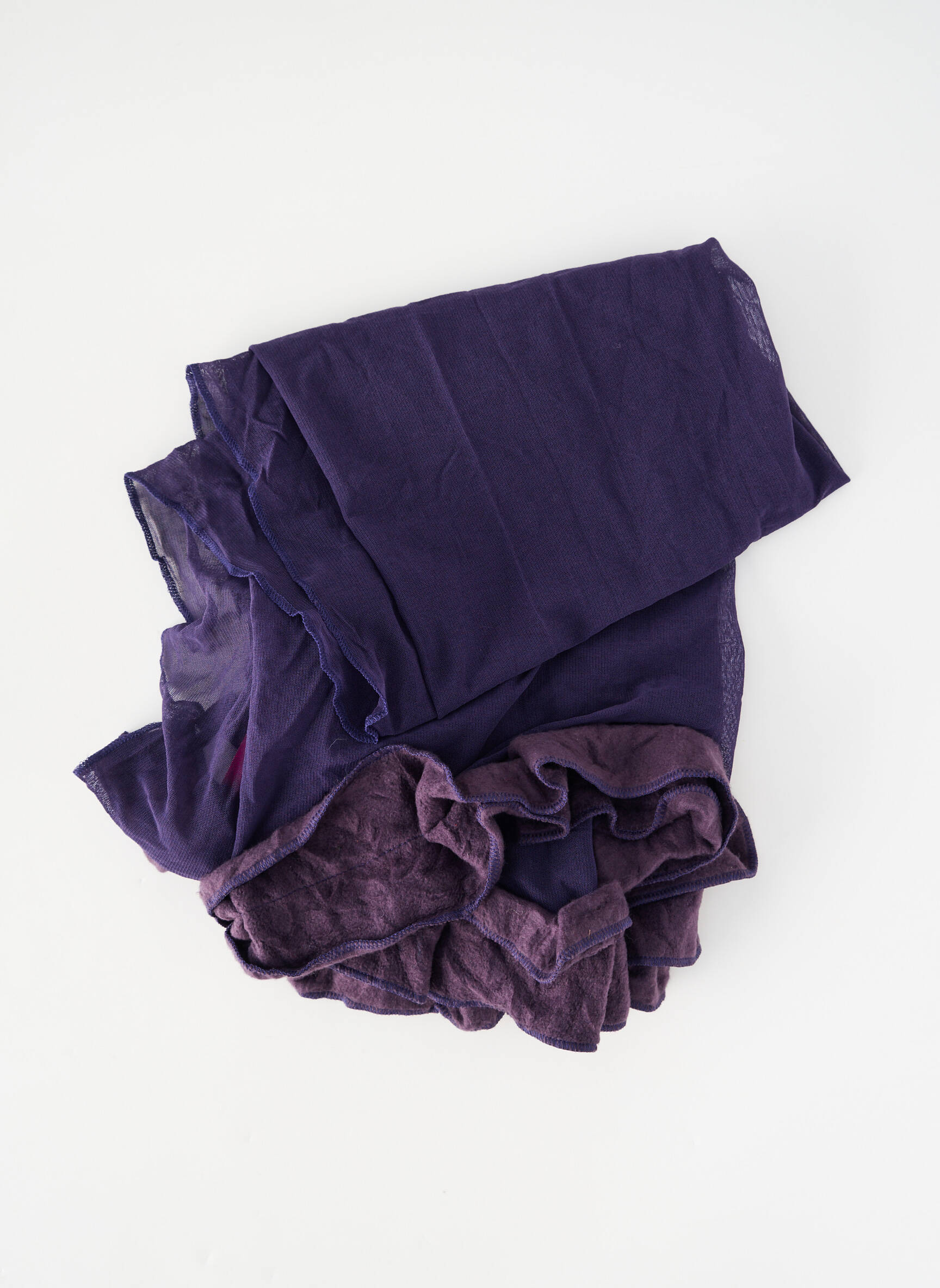 Foulard coutures renforcées violet JEANNE CERISE femme