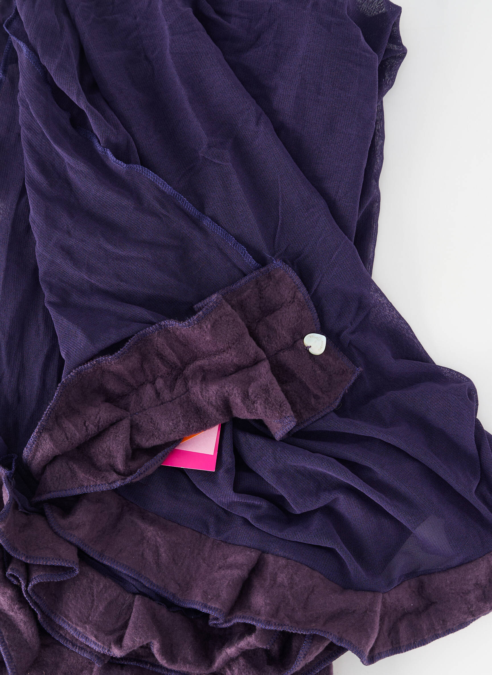Foulard coutures renforcées violet JEANNE CERISE femme