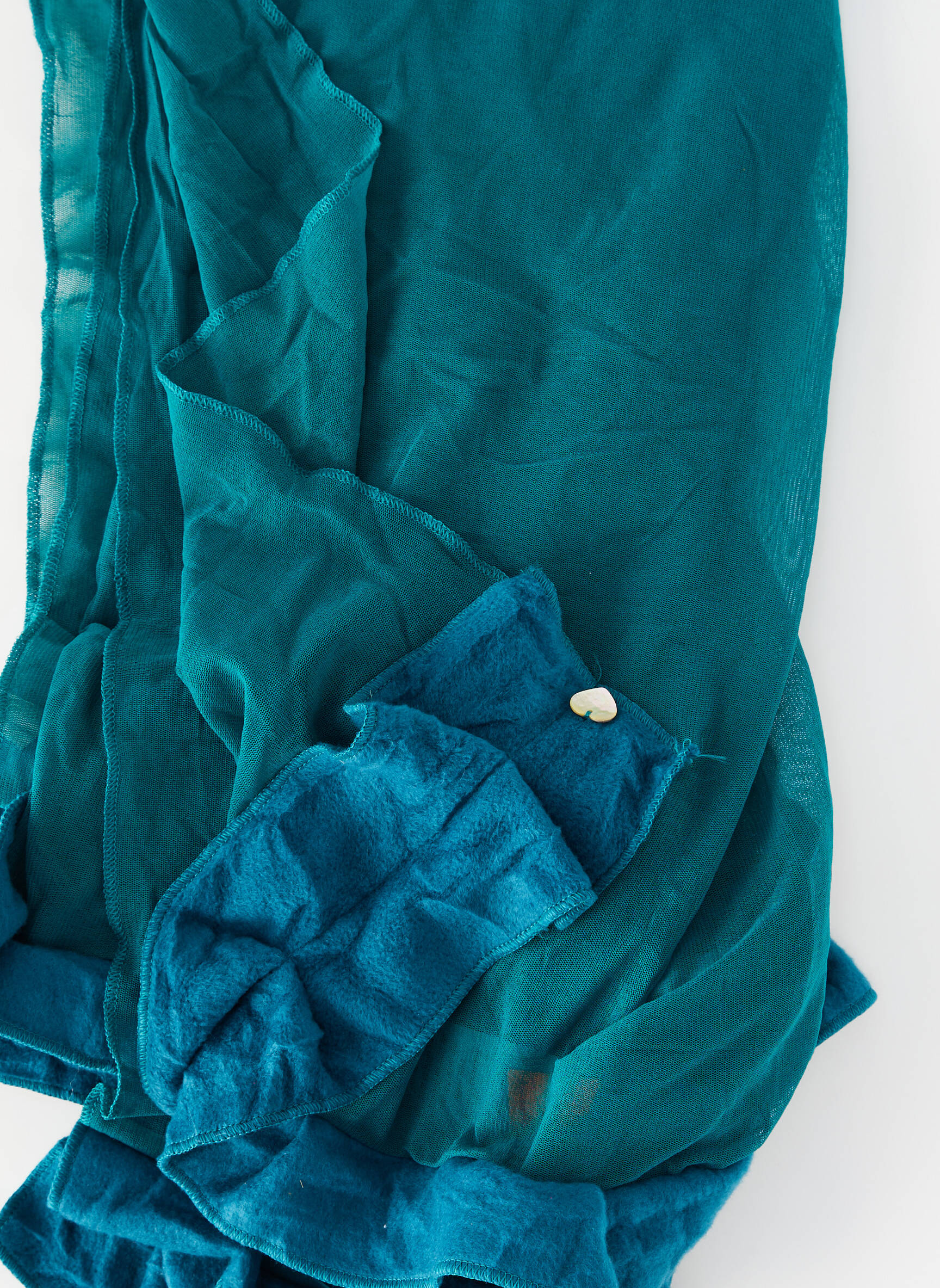 Foulard coutures renforcées vert JEANNE CERISE femme
