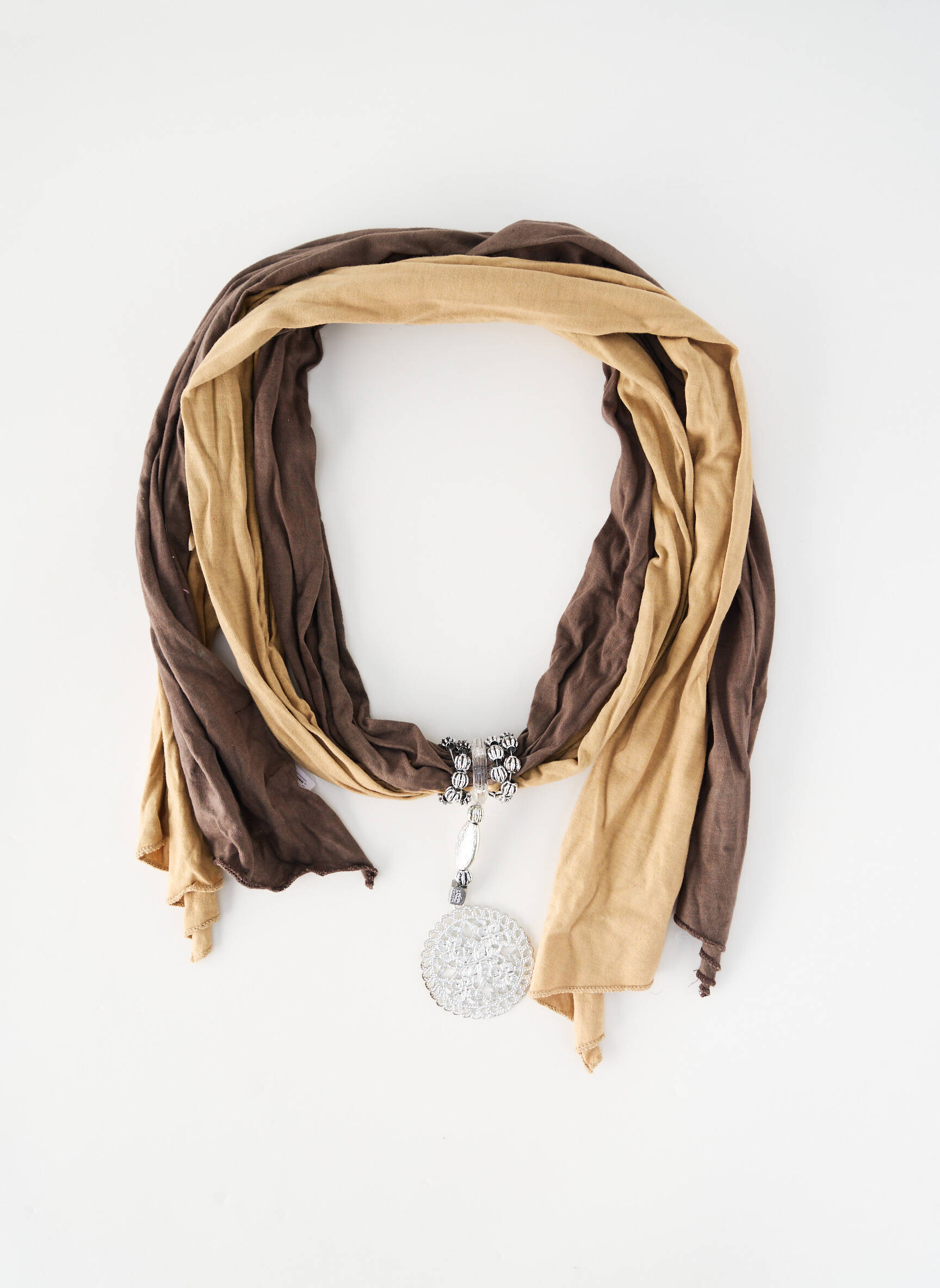 Foulard coutures renforcées marron SURKANA femme
