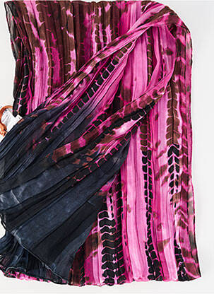 Foulard effet matière satinée violet SURKANA femme