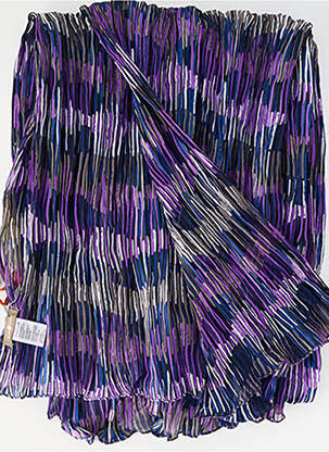 Foulard effet matière satinée violet SURKANA femme