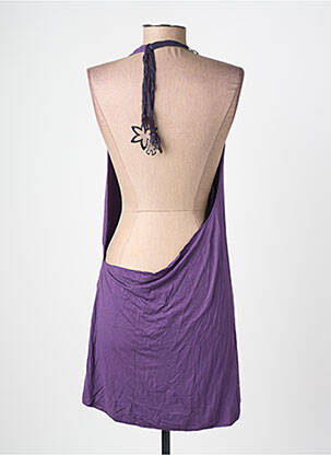 Tunique sans manche coupe fluide violet JEANNE CERISE femme
