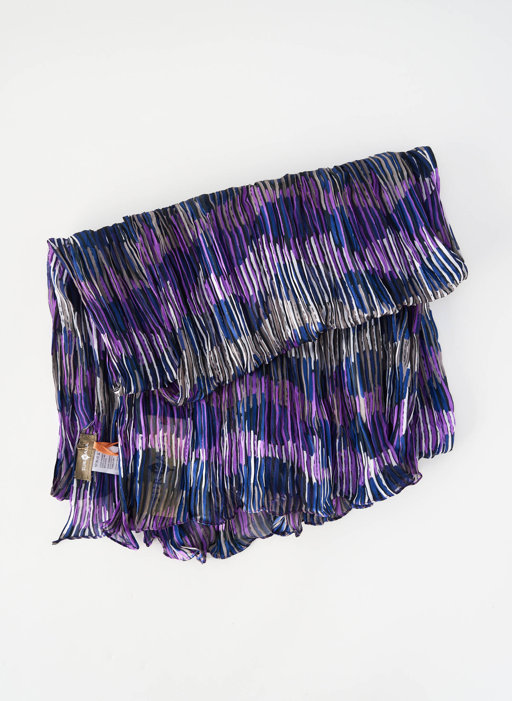 Foulard effet matière satinée violet SURKANA femme