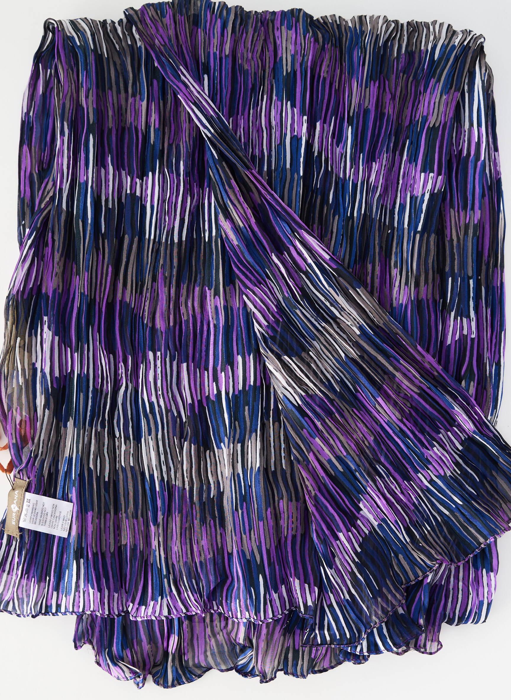 Foulard effet matière satinée violet SURKANA femme