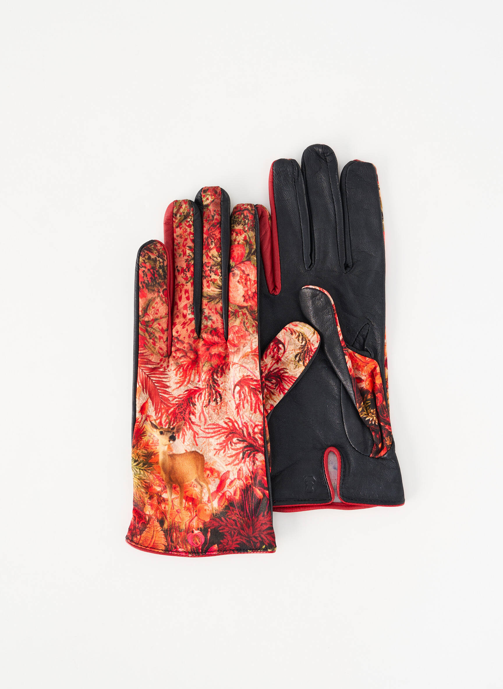 Gants maille fine rouge BROKANTE femme