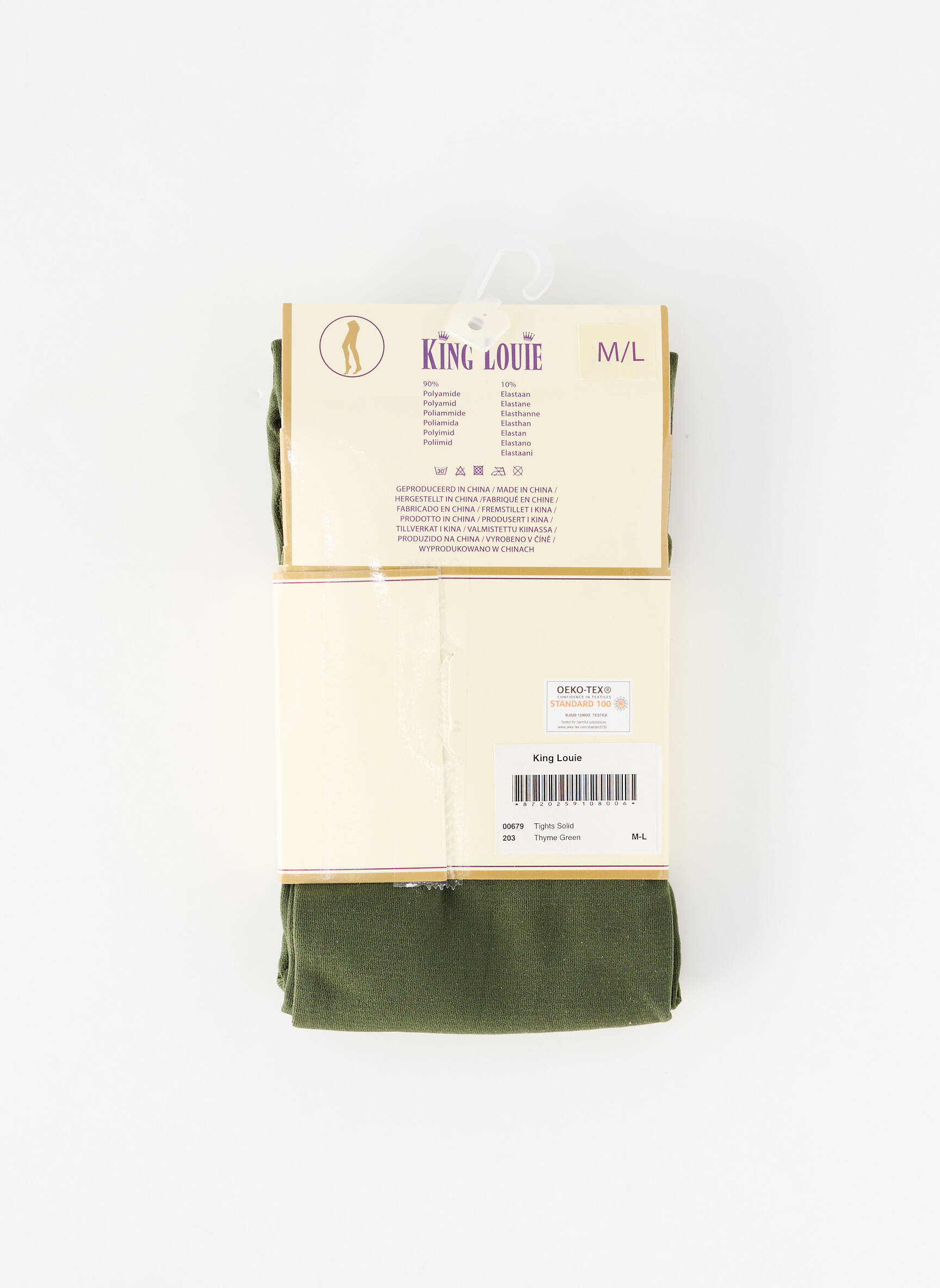 Collants stretch vert KING LOUIE femme