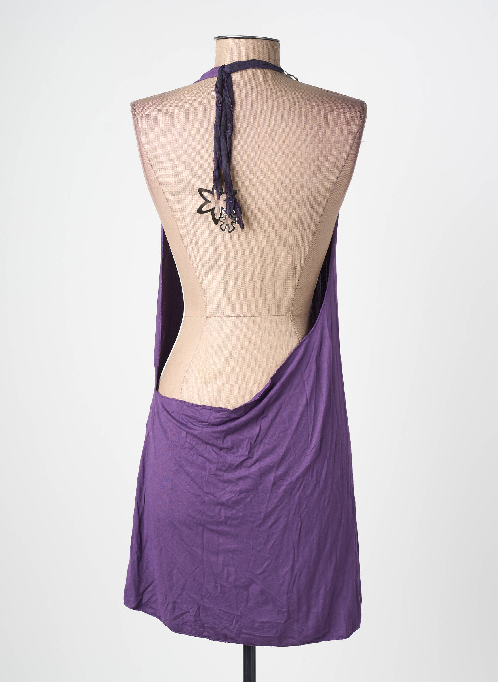 Tunique sans manche coupe fluide violet JEANNE CERISE femme