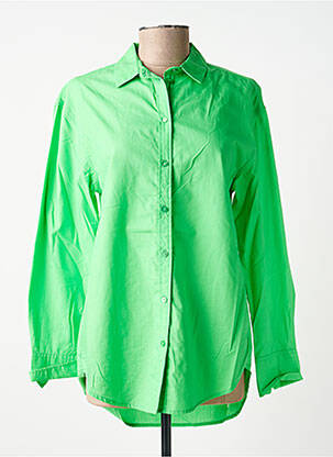 Chemisier coupe droite manches longues vert GARCIA femme