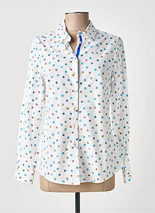 Chemisier coupe cintrée blanc BARILOCHE femme