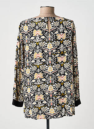 Blouse imprimé fantaisie manches longues noir GARCIA femme