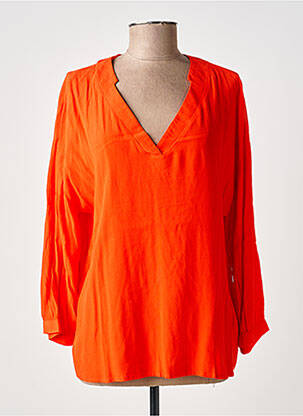 Blouse manches longues manches longues orange GARCIA femme