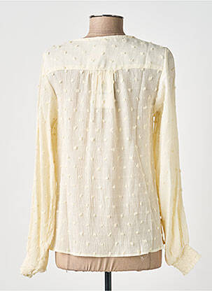 Blouse manches longues manches longues beige GARCIA femme