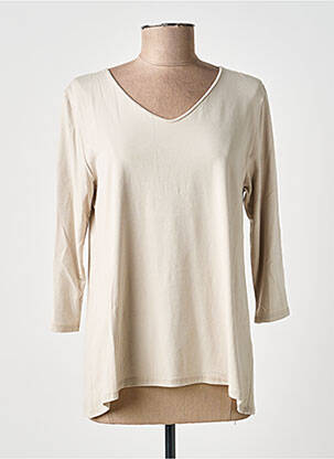 T-shirt manches longues manches longues beige GUITARE femme