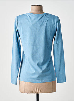 T-shirt manches longues manches longues bleu GUITARE femme