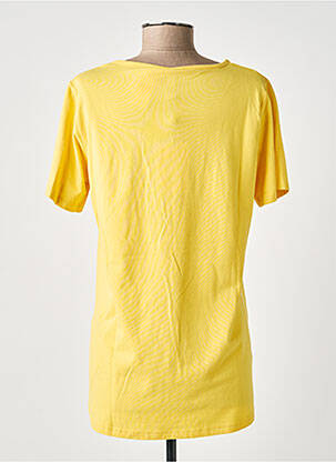 T-shirt coupe droite manches courtes jaune CISO femme