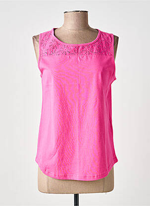 Top stretch sans manche violet JENSEN femme
