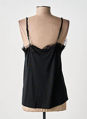 T-shirt stretch fines bretelles noir GARCIA femme