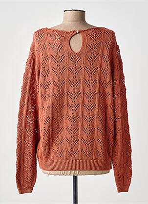 Pull stretch manches longues marron JULIE GUERLANDE femme