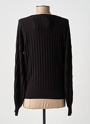 Pull col v manches longues noir GARCIA femme