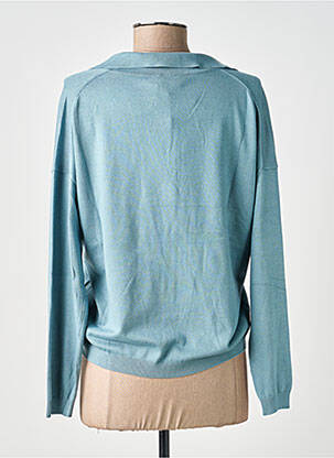 Pull stretch manches longues bleu ZILCH femme