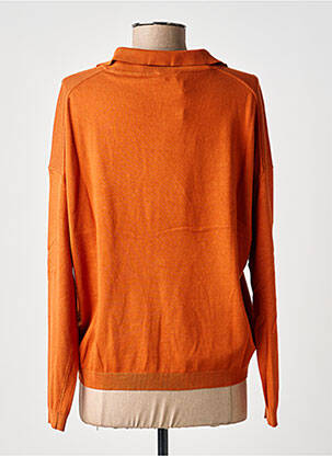 Pull stretch manches longues orange ZILCH femme