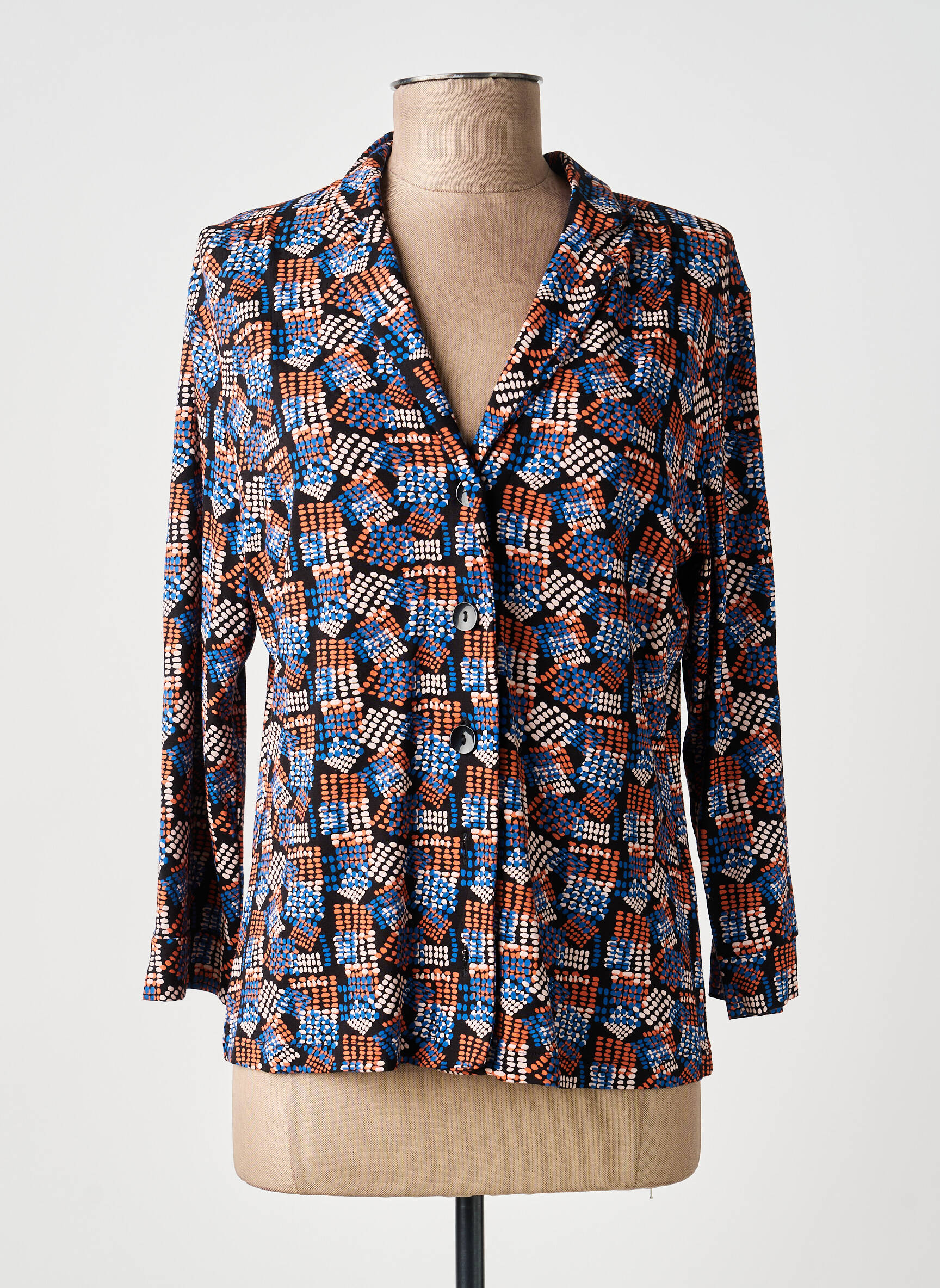 Chemisier coupe cintrée manches longues noir ZILCH femme