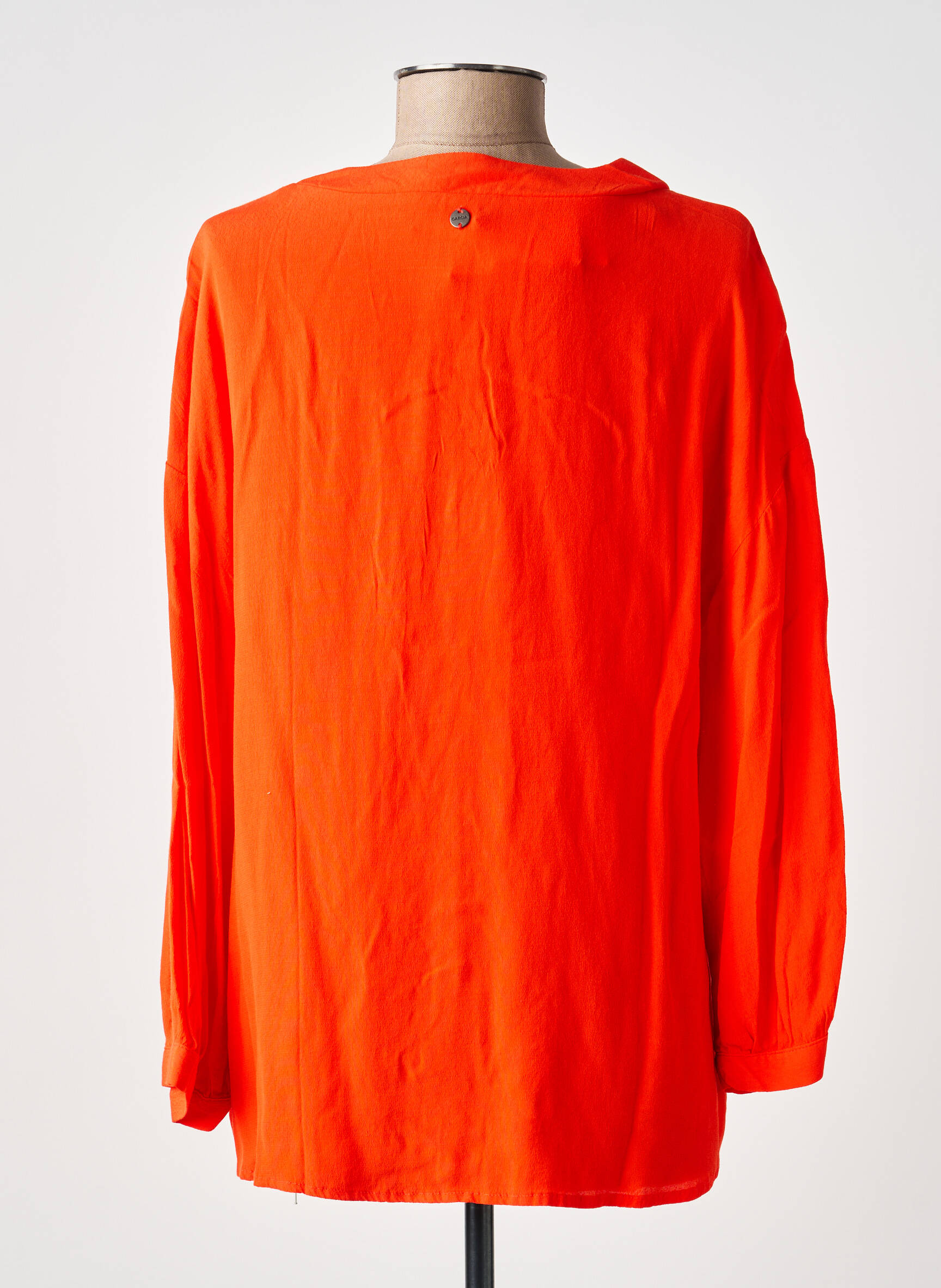 Blouse manches longues manches longues orange GARCIA femme