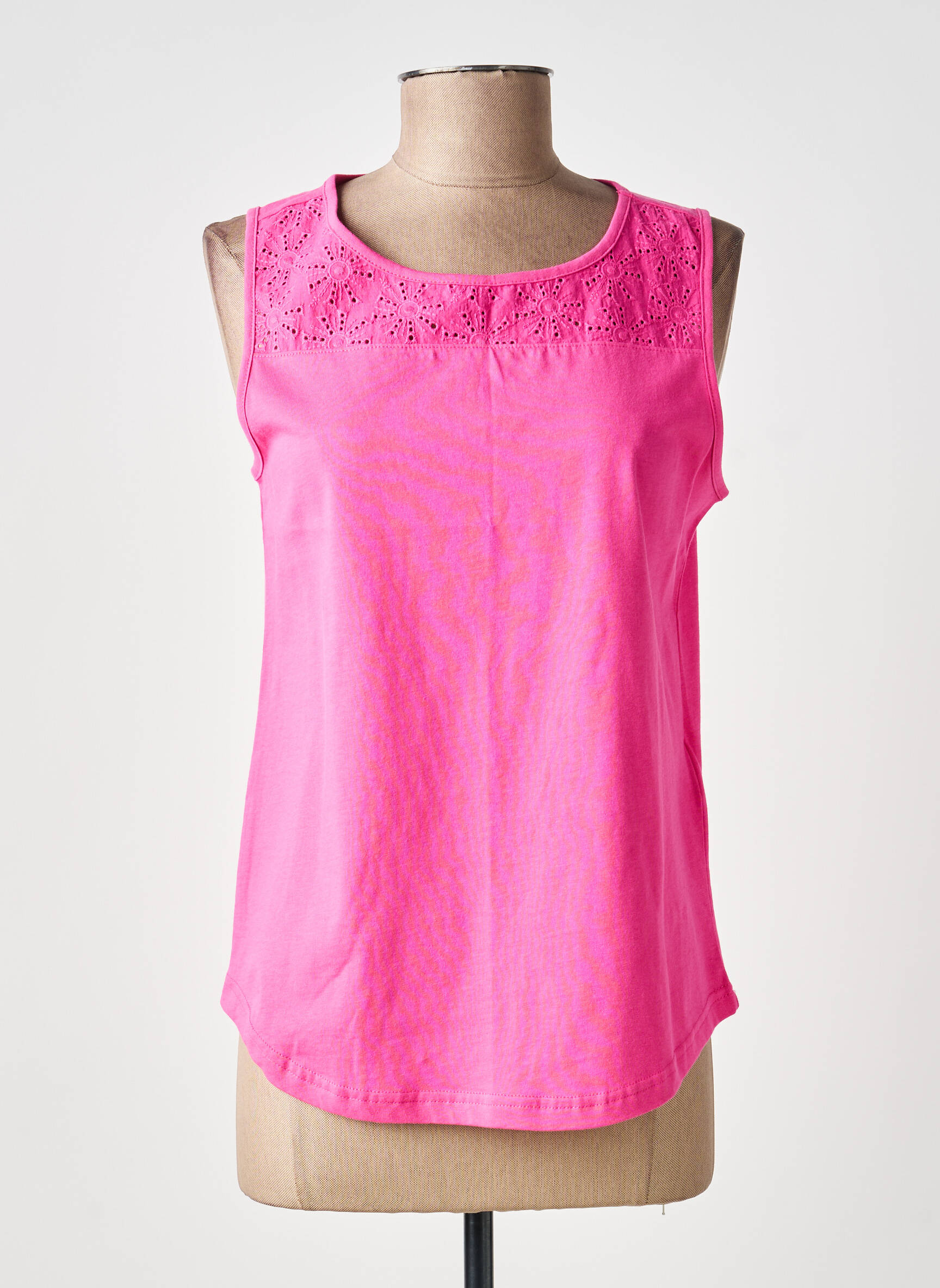 Top stretch sans manche violet JENSEN femme